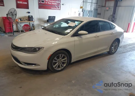 2015 Chrysler 200 Limited z USA, uszkodzony, nr VIN 1C3CCCAB9FN624613